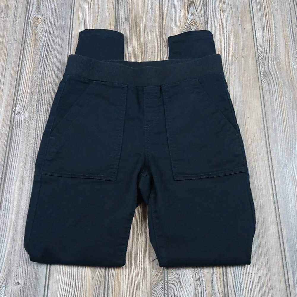 Black Versatile Stretchy Fitted Denim Jean Pants